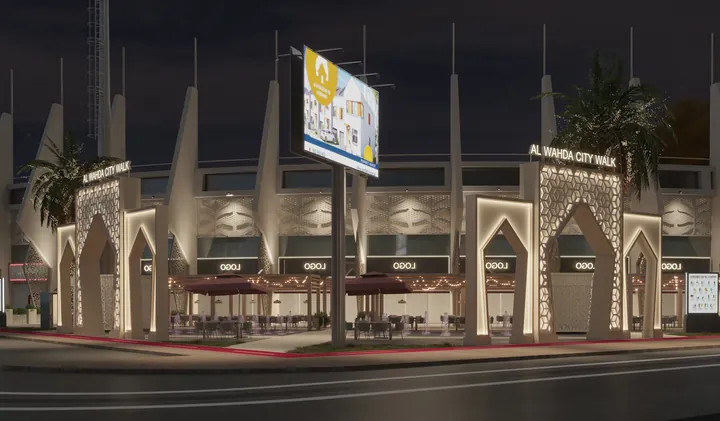 Al Wahda City Walk, Abu Dhabi: 3D visualisation 6 of 24