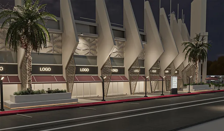 Al Wahda City Walk, Abu Dhabi: 3D visualisation 9 of 24