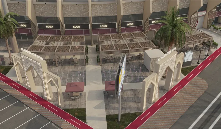Al Wahda City Walk, Abu Dhabi: 3D visualisation 10 of 24