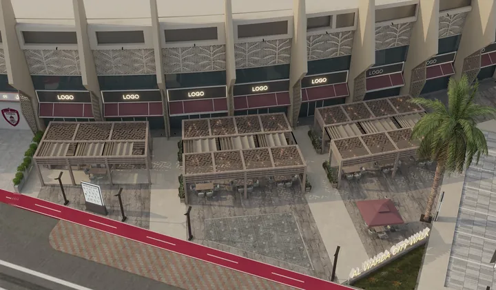 Al Wahda City Walk, Abu Dhabi: 3D visualisation 11 of 24